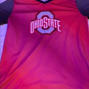 a Ohio State shirt